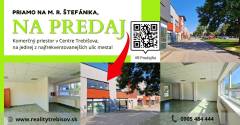  Komerčný priestor v Centre Trebišova – M. R. Štefánika, pri Bille