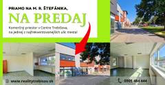  Komerčný priestor v Centre Trebišova – M. R. Štefánika, pri Bille
