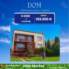  Dom v najžiadanejšej lokalite, ul. Košická,Trebišov