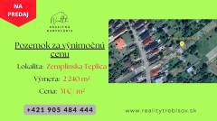  Pozemok v Zemplínskej Teplici za cenu 31 €/m²